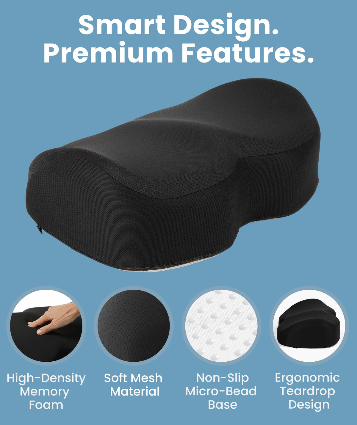 Adjustable Cloud Foot Rest for Under Desk