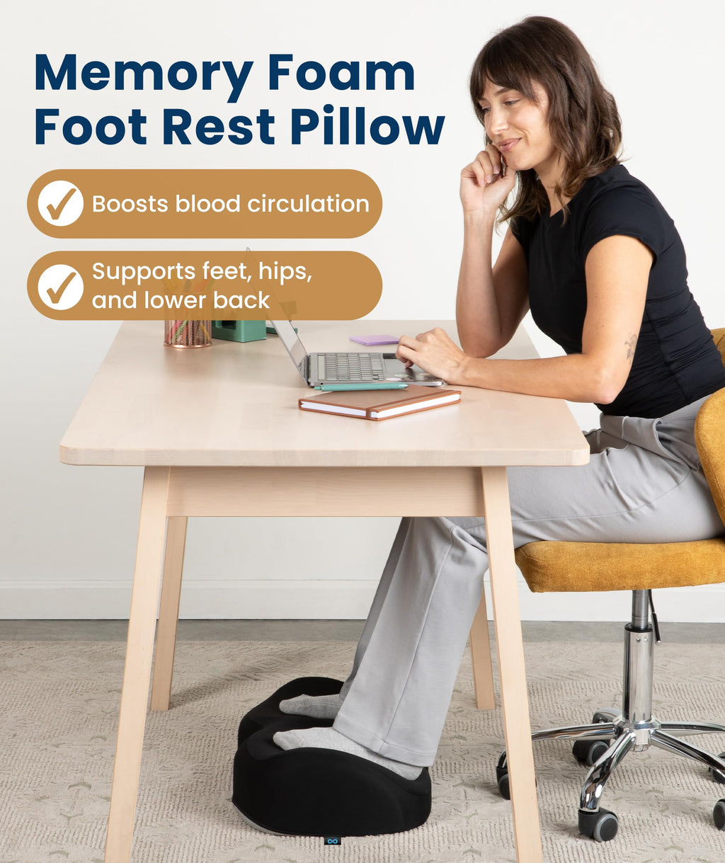 Adjustable Cloud Foot Rest for Under Desk