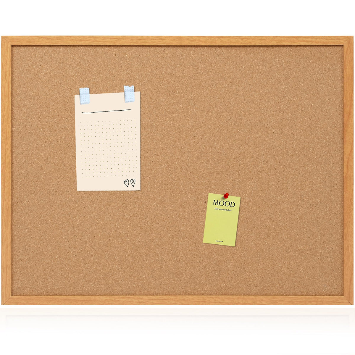 Framed Cork Bulletin Board for Home, School & Office