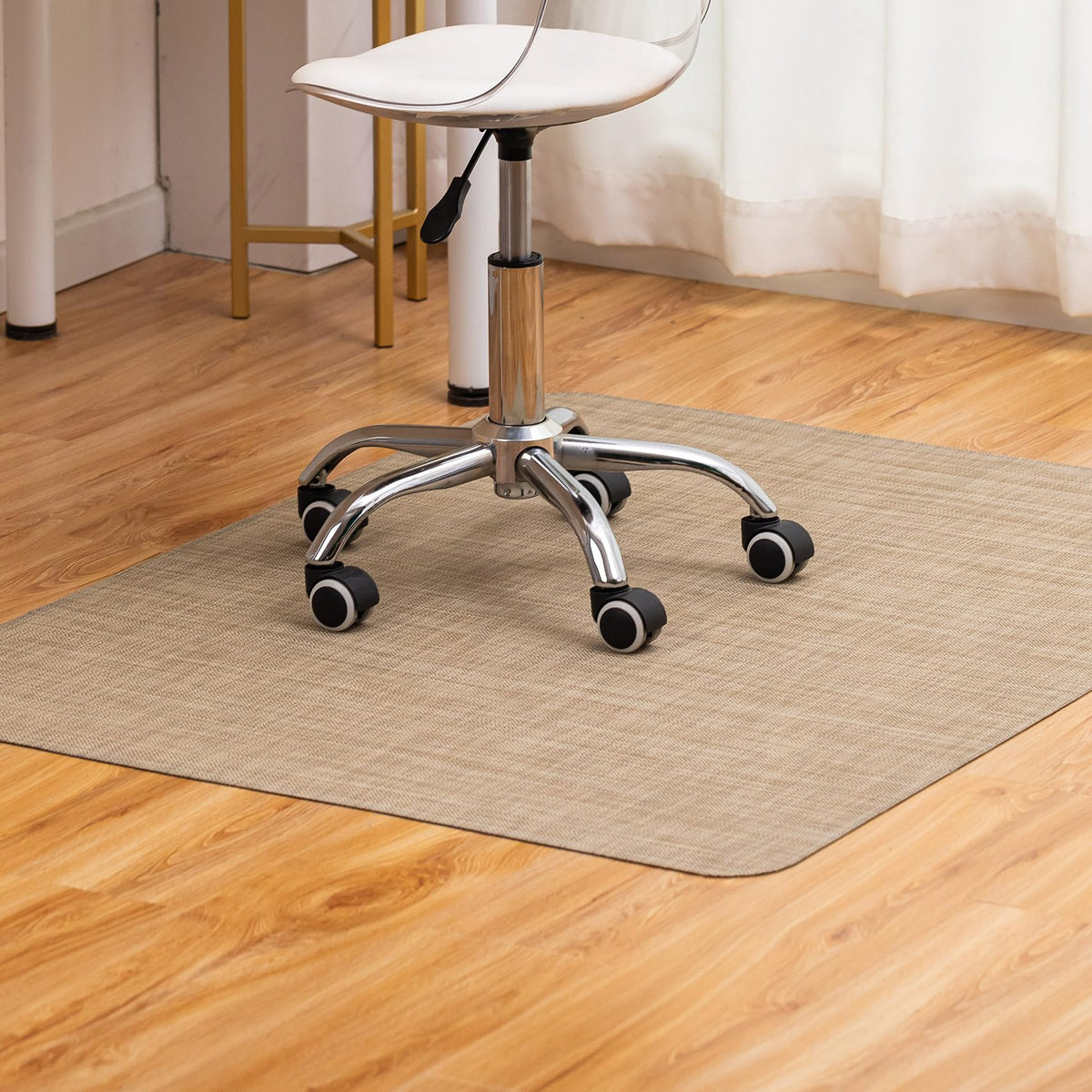 Heavy-Duty Non-Slip PVC Office Chair Mat for Hard Floors