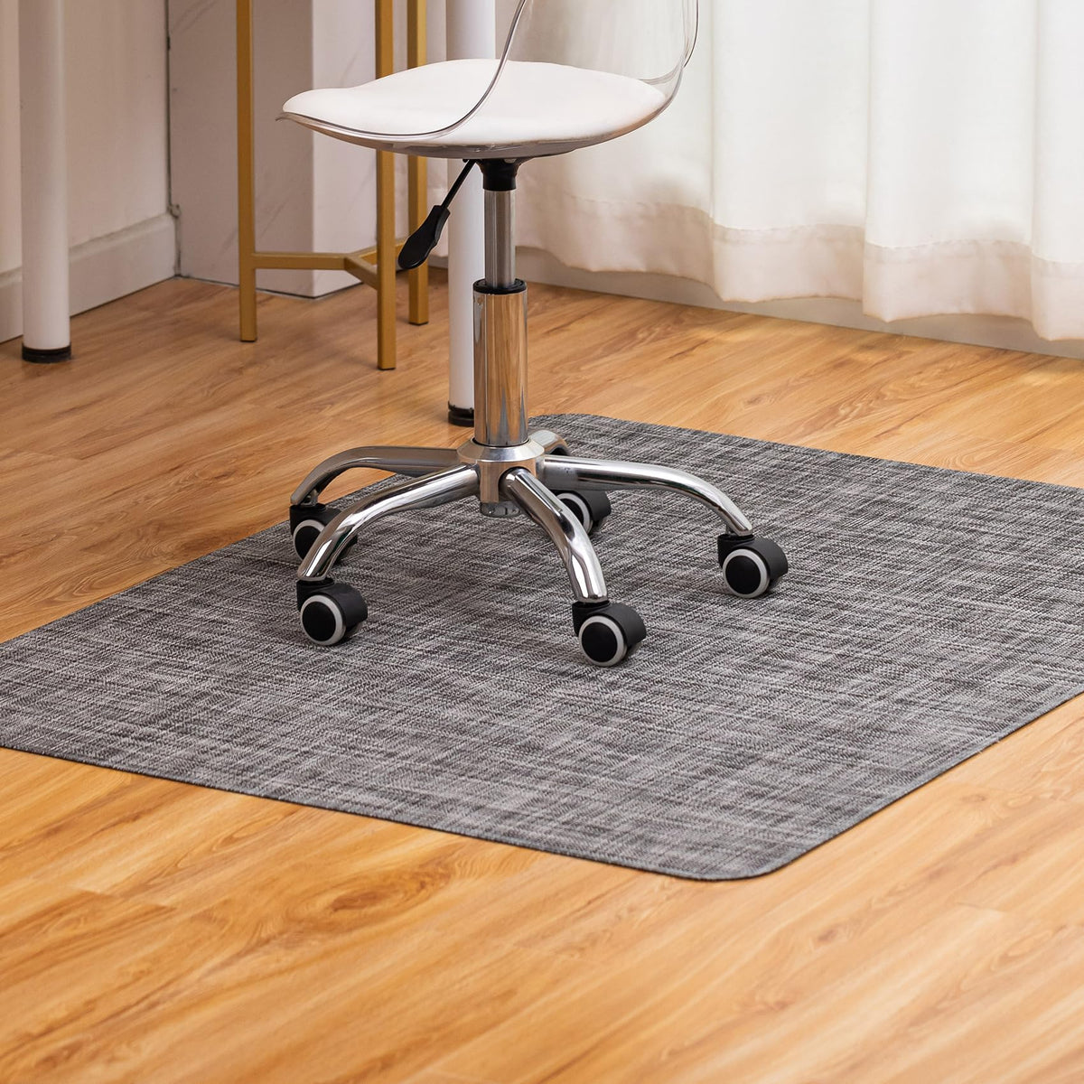 Heavy-Duty Non-Slip PVC Office Chair Mat for Hard Floors
