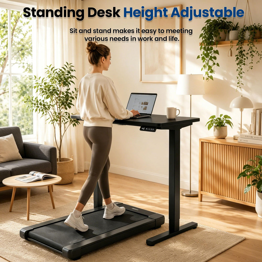 ExaDesk Height-Adjustable Standing Desk with Drawers