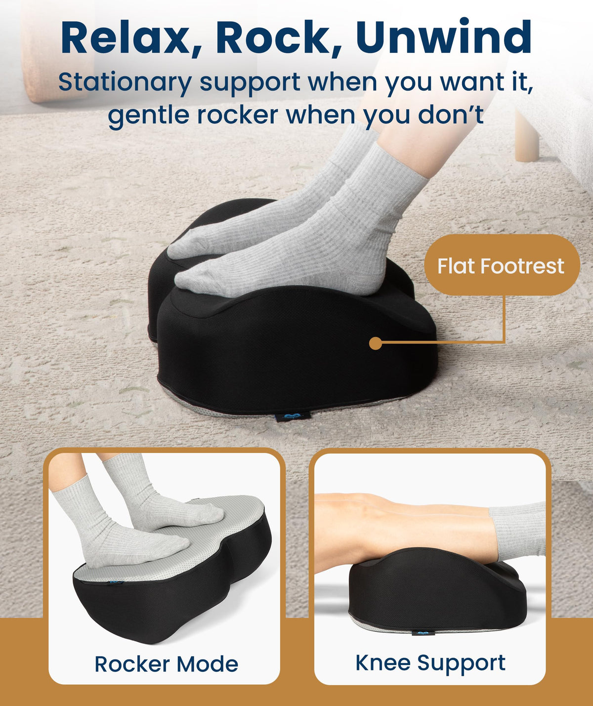 Adjustable Cloud Foot Rest for Under Desk