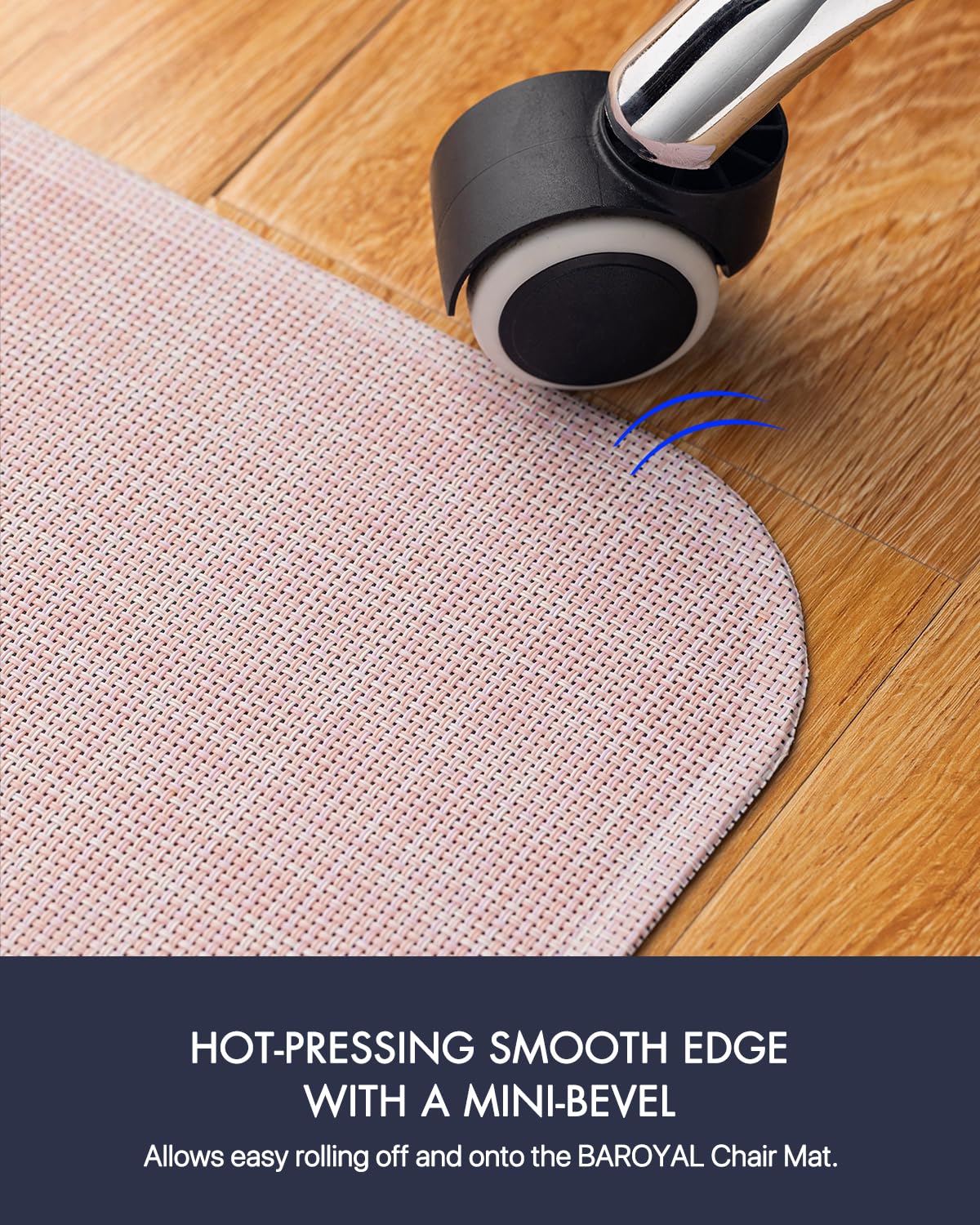 Heavy-Duty Non-Slip PVC Office Chair Mat for Hard Floors
