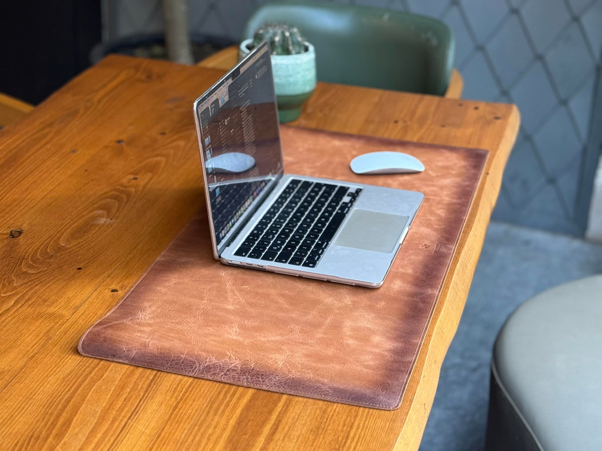 Venito Premium Leather Desk Mat, 36 x 19 Inches