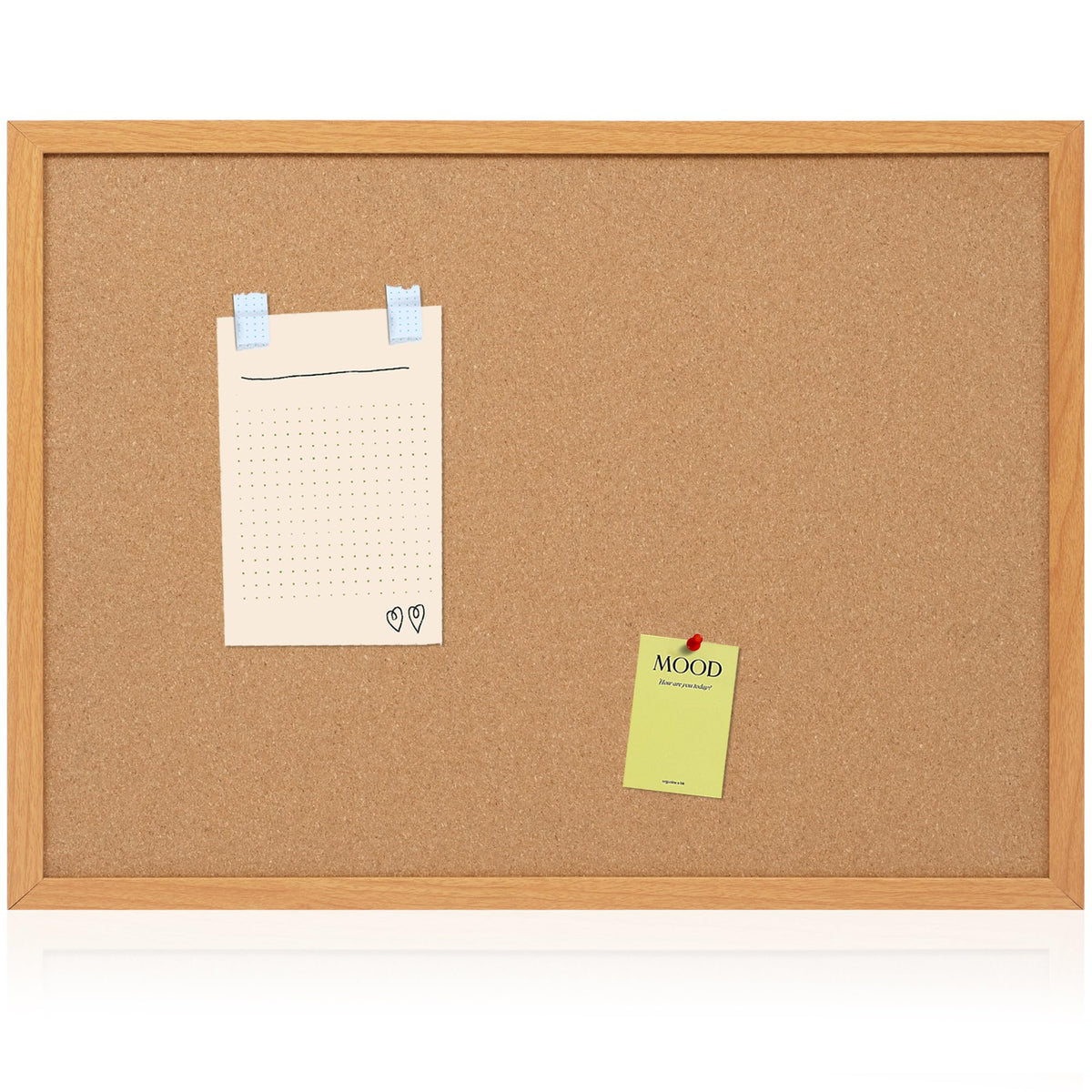 Framed Cork Bulletin Board for Home, School & Office