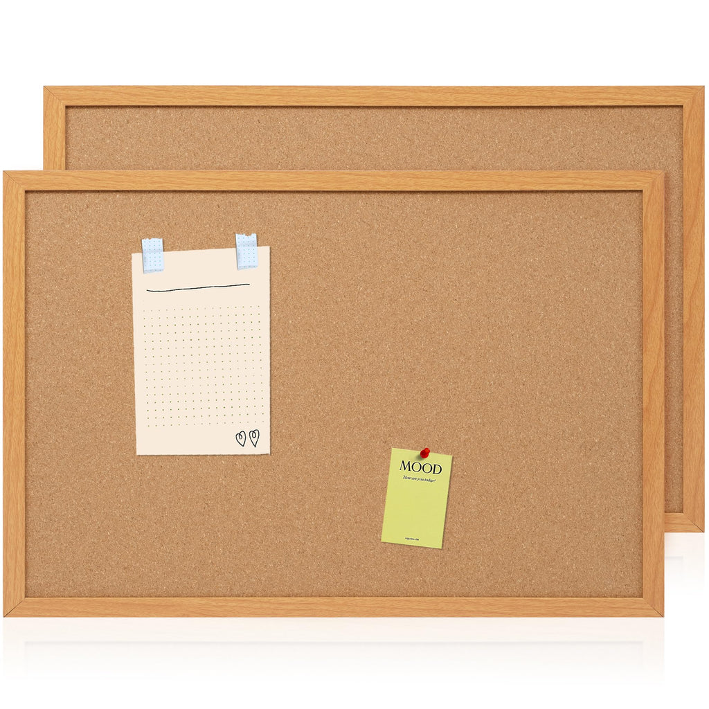Framed Cork Bulletin Board for Home, School & Office