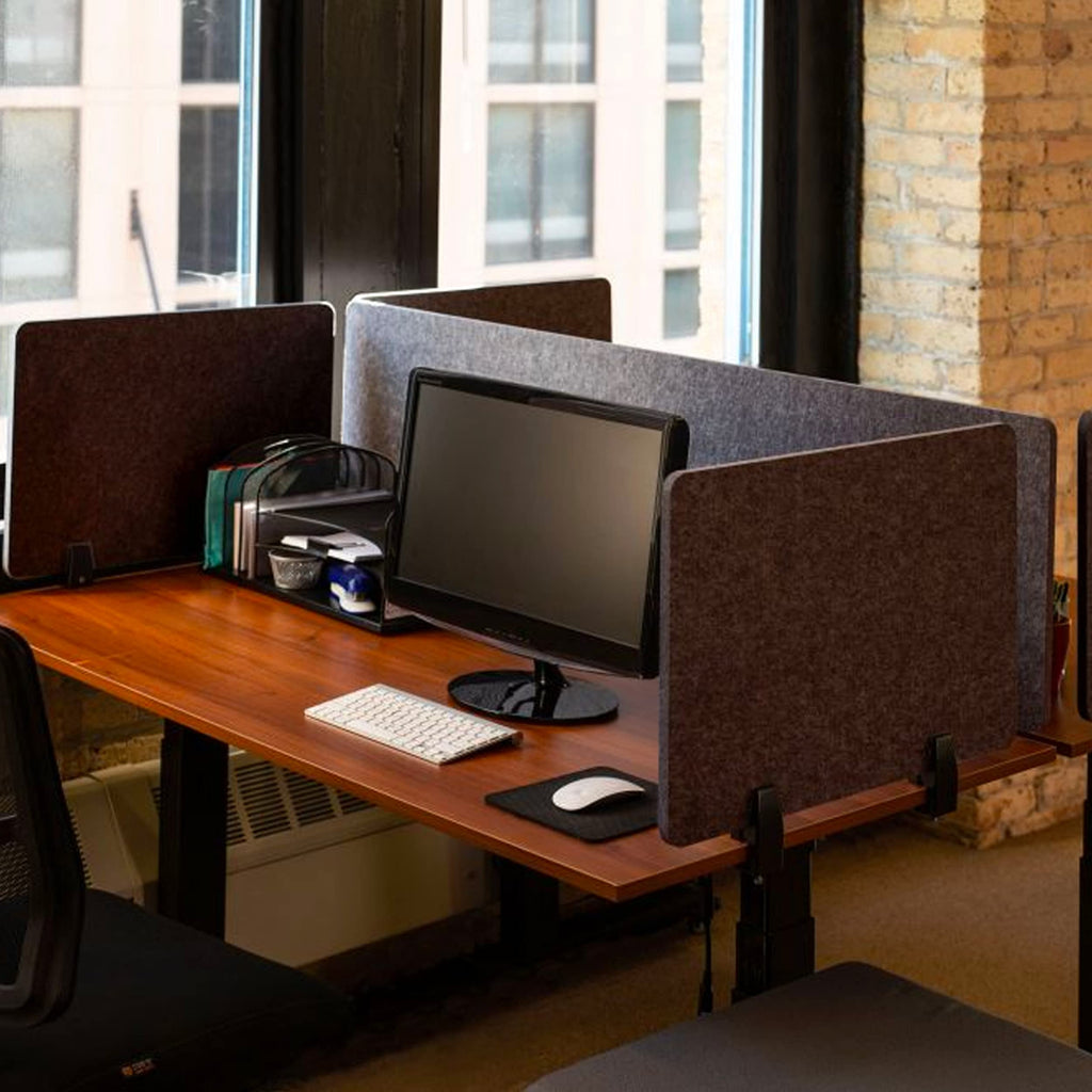 Stand Up Desk Store ReFocus Raw Clamp-On Acoustic Divider