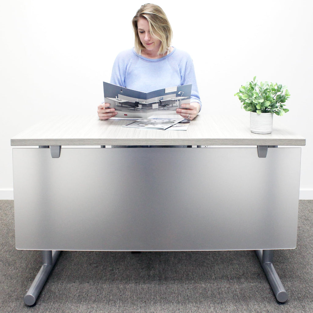 OBEX Table-Mounted Acrylic Desk Privacy & Modesty Panel
