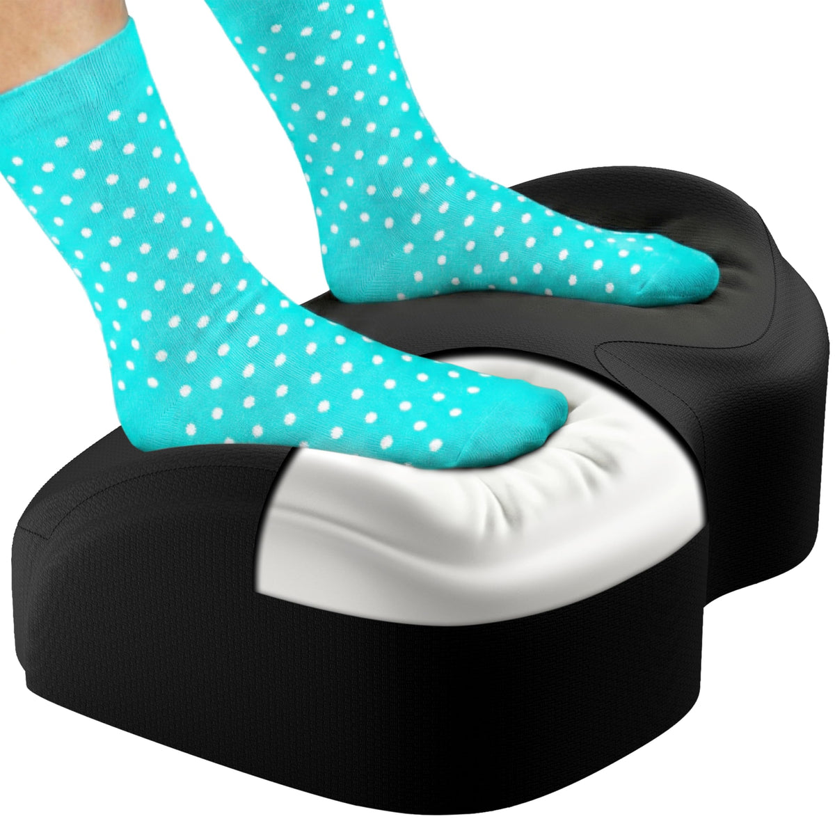 Adjustable Cloud Footrest for Under-Desk Office Comfort