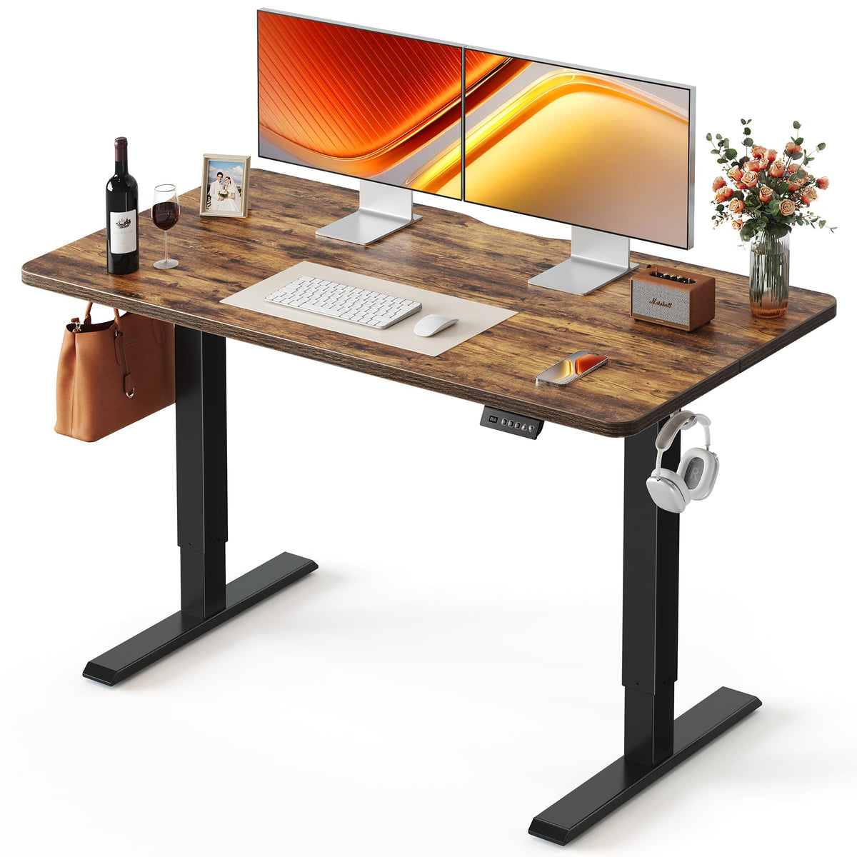 FEZIBO Electric Height-Adjustable Standing Office Desk