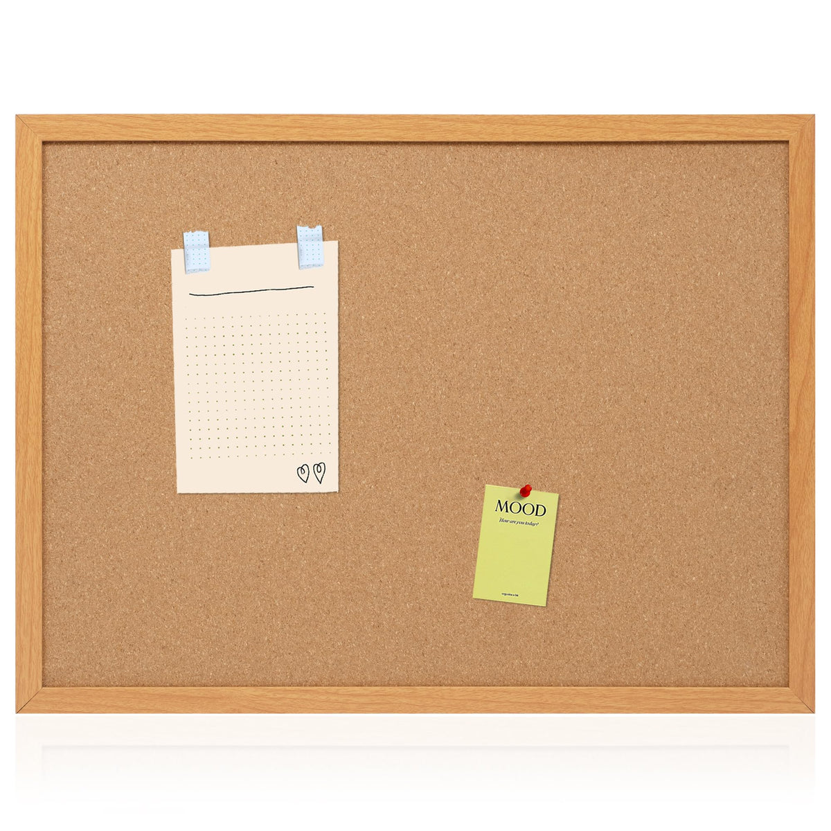 Framed Cork Bulletin Board for Home, School & Office
