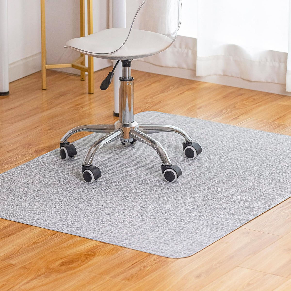 Heavy-Duty Non-Slip PVC Office Chair Mat for Hard Floors