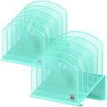 Delifox 5-Section Inclined Desktop File Organizer