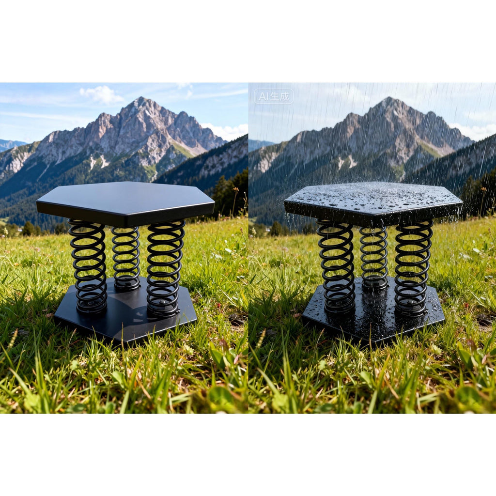 Deep Squat Stool with Springs, Active Sitting Chair for Posture Correction & Lower Back Support, Ergonomic Core & Glute Activation Balance Trainer, Pre-Assembled Stainless Steel Seat for Home, Office & Gym