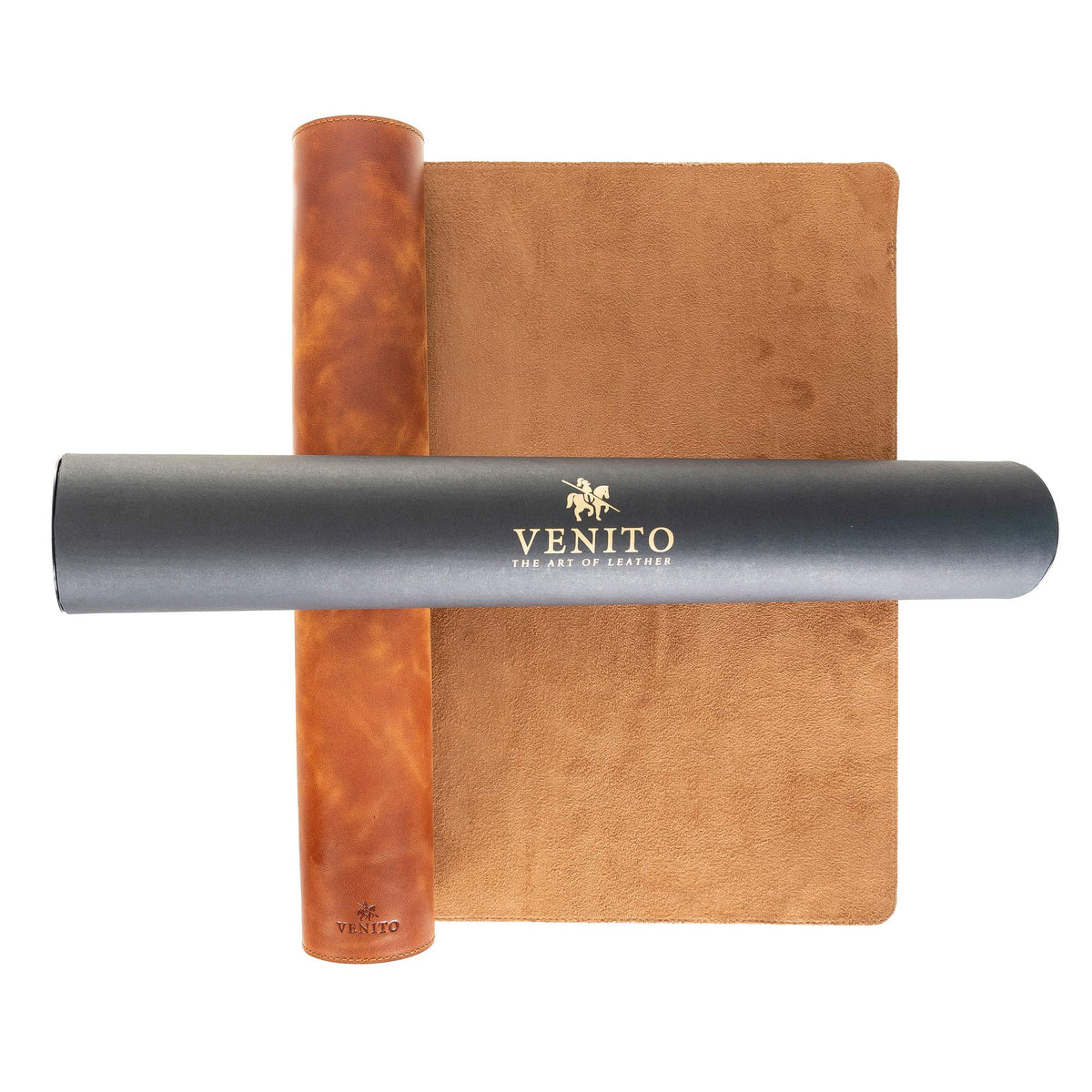 Venito Premium Leather Desk Mat, 36 x 19 Inches