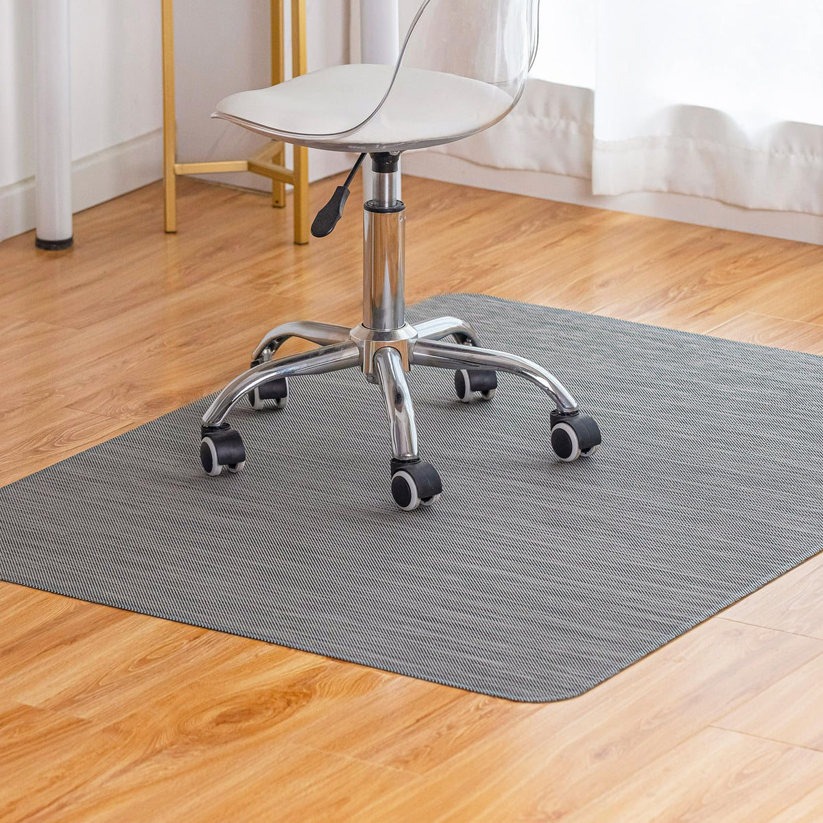Heavy-Duty Non-Slip PVC Office Chair Mat for Hard Floors