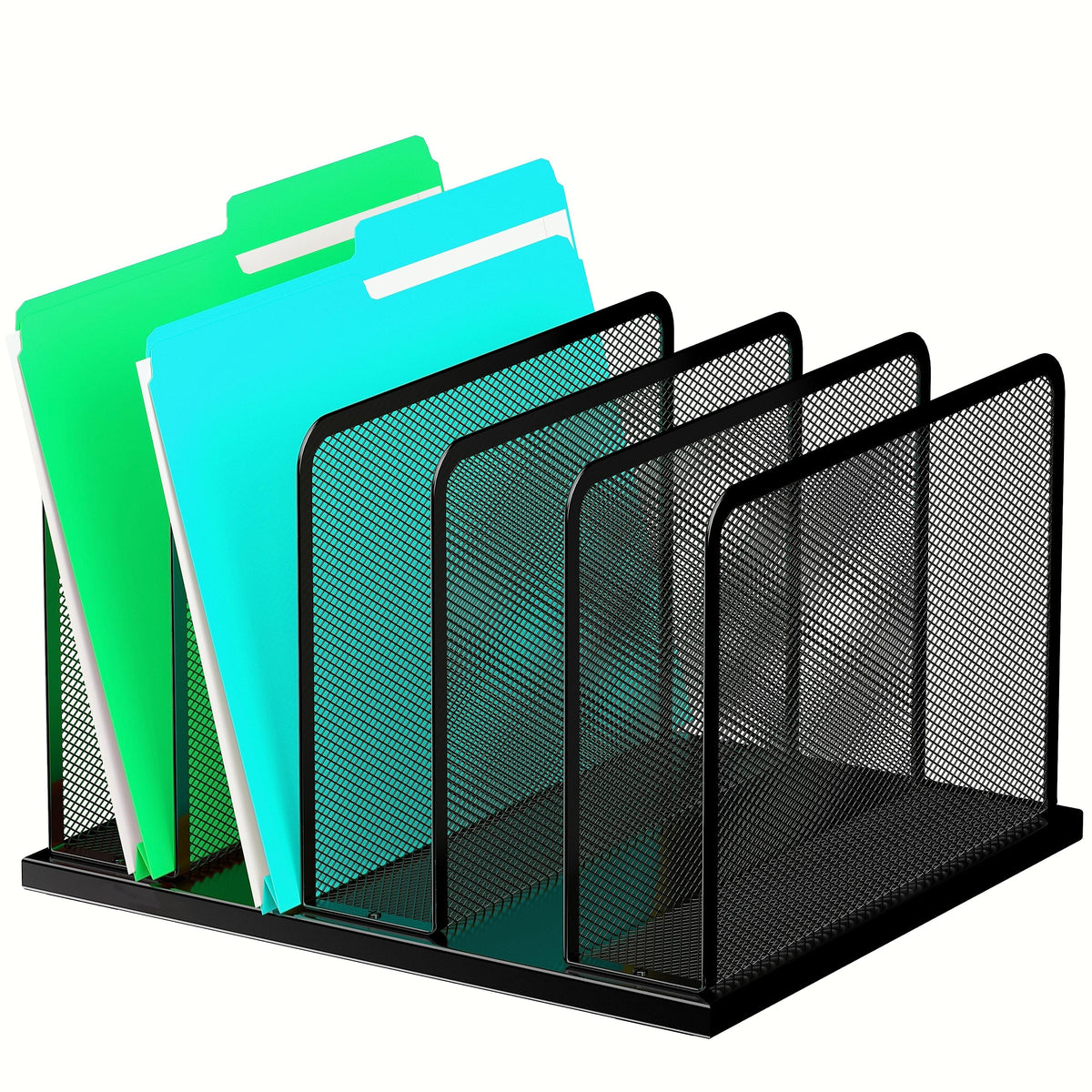 Kuntine.B Upright Mesh Desktop File Organizer for Office